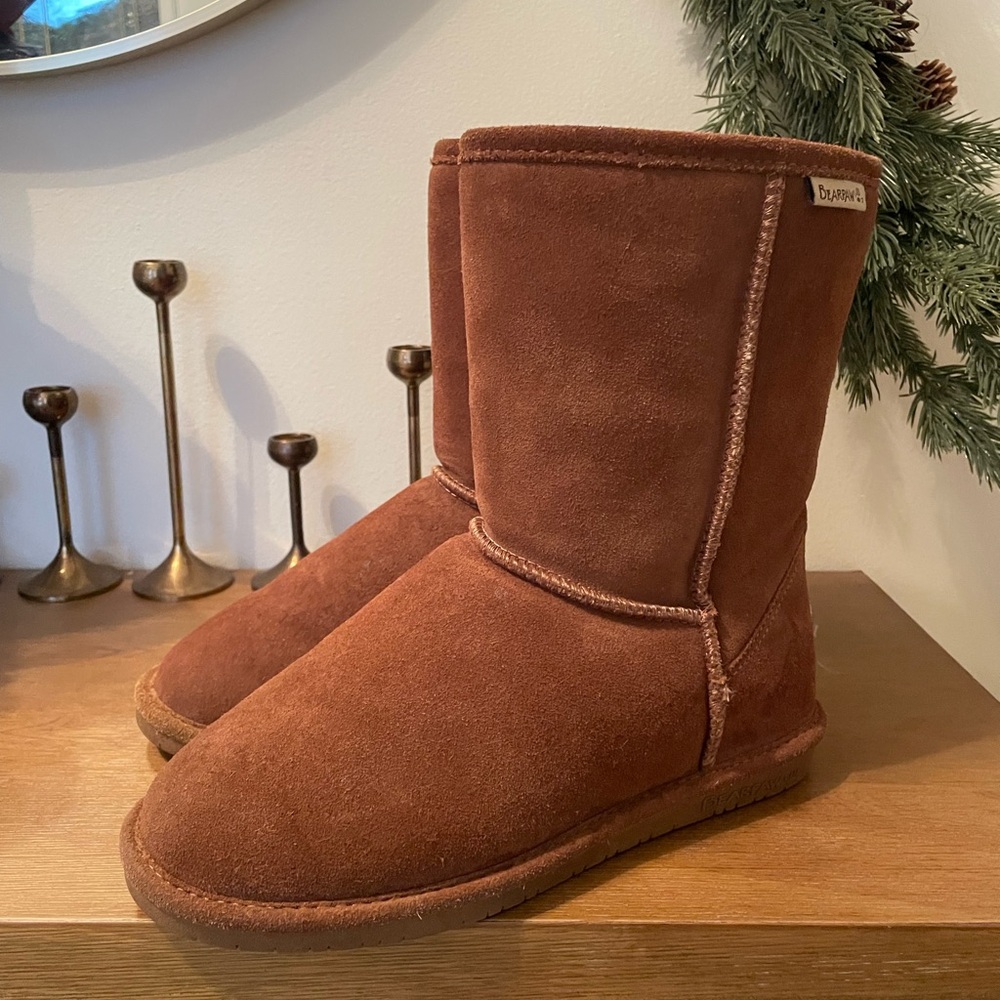 BearPaw Chestnut Suede Boots